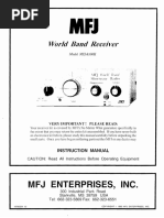 MFJ 8100K Manual