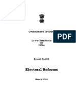Law commission report on electoral reforms
