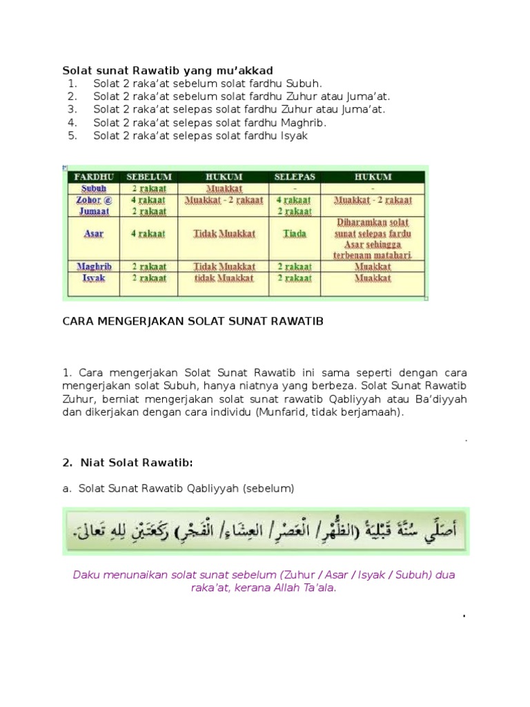 Solat Sunat Rawatib Pdf