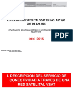 Conectividad Satelital Vsat en Las Aip y Crt (Apuntamiento y Mantenimiento )2016