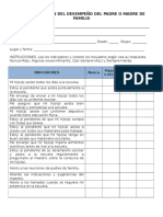 Cartilla de Evaluación (Padres de Familia)