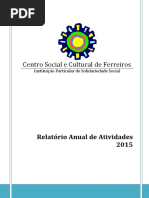 Proposta de Relatorio de Atividades 2015