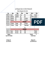 Daftar Jadwal Pelajaran Kelas VI