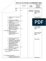 Proposed Activities and Advanced Work Plan