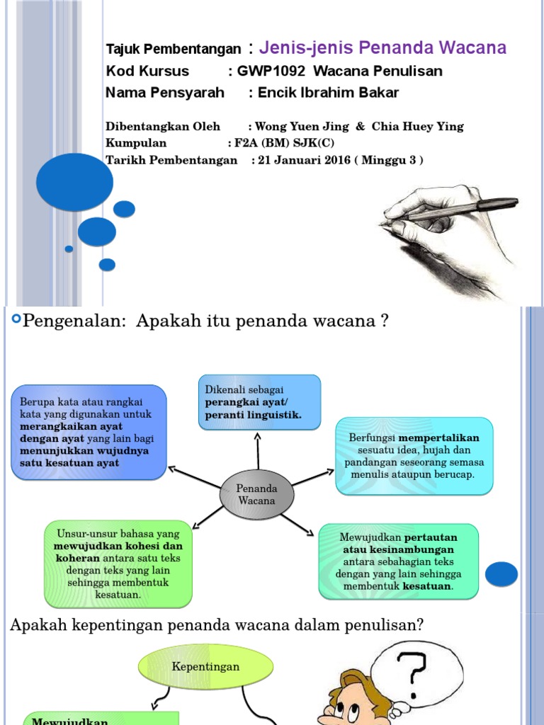 Jenis-jenis Penanda Wacana dalam BM | PDF | Karier & Perkembangan