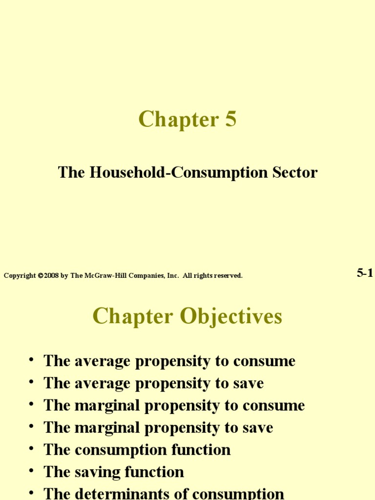 Chap005The HouseholdConsumption Sector Saving Economics