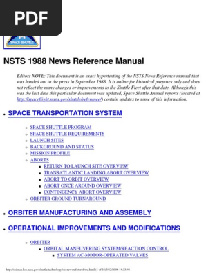 Space Shuttle Manual