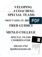 Menlo College Special Teams Overview