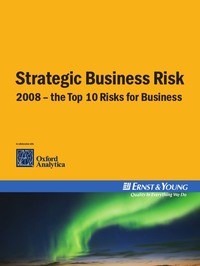 The Top 10 Risks For Business | PDF | Risk | Macroeconomics