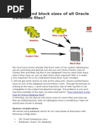 How To Find Block Sizes of All Oracle Database Files?