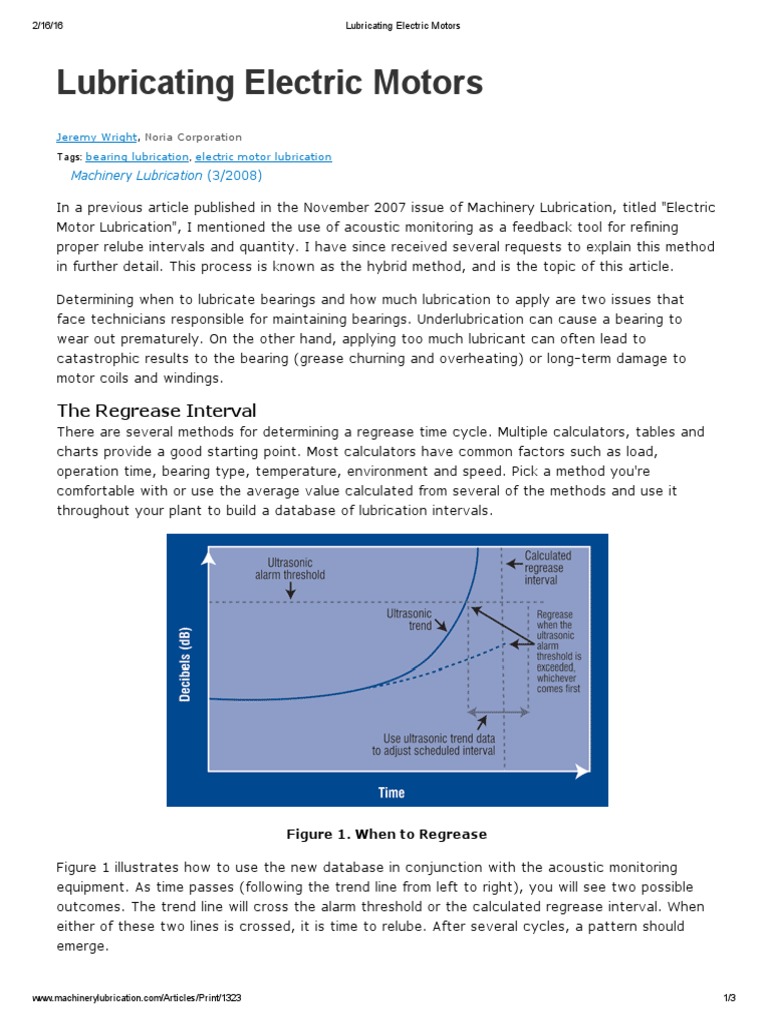 Lubricating Electric Motors Download Free PDF Bearing (Mechanical