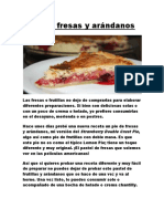 Pie de Fresas y Arándanos