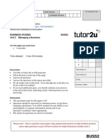 Buss2: Practice Exam Paper - Paper TUT-BUSS2-1