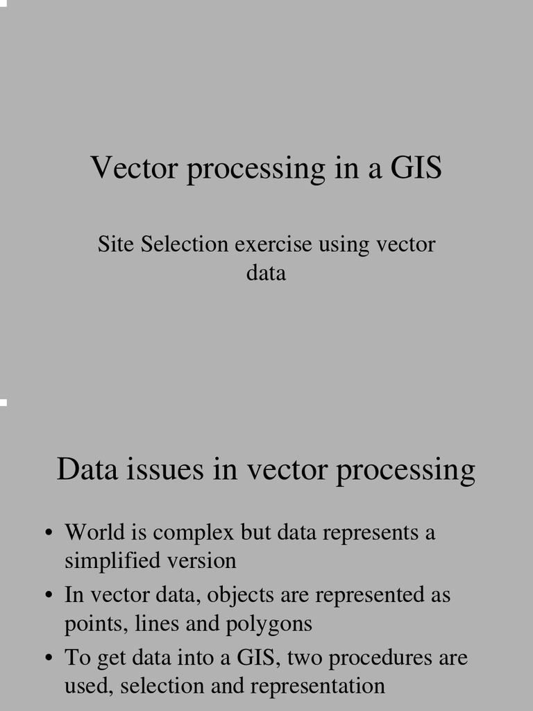 MIT GIS Vector Processing | PDF | Computers | Technology & Engineering