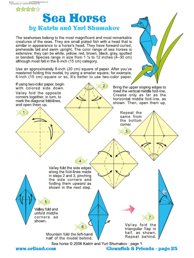 Seahorse Origami | PDF