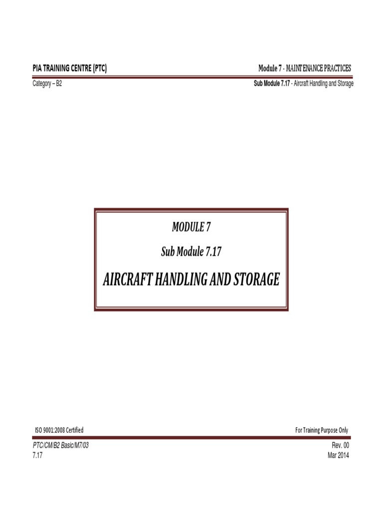 Aircraft Handling & Storage Training | PDF | Frost | Rope