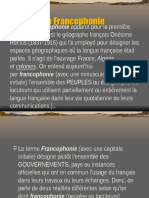 La Francophonie Dans Le Monde