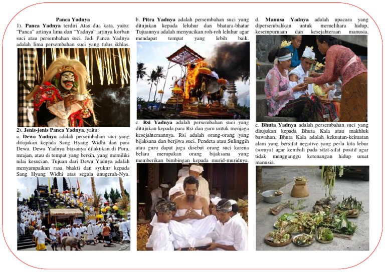 Kliping Panca Yadnya Dalam Agama Hindu