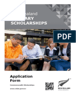 New Zealand Tertiary Scholarships Application Form