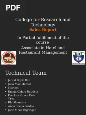 Sales Report