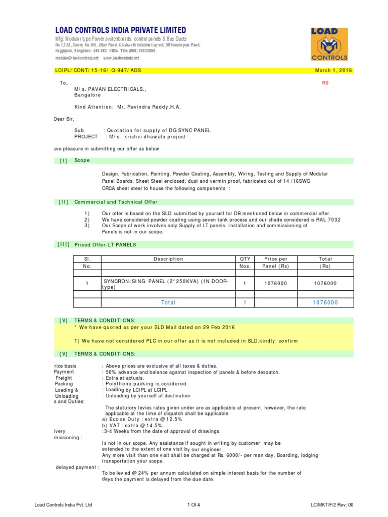 DG Sync Panel PDF | PDF | Switch | Relay