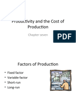Productivity and The Cost of Production: Chapter Seven