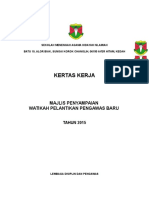 Kertas Kerja Majlis Penyampaian Watikah Pengawas Tahun 2015