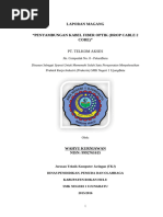 Download LaporanPrakerinPenyambunganKabelFiberOpticbyWahyuKWbyWahyuKWWMSN302424238 doc pdf