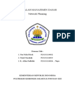 MAKALAH MANAJEMEN DASAR - Network Planning