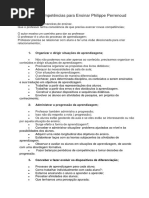 Dez Novas Competências Para Ensinar Philippe Perrenoud