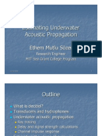 Estimating Underwater Acoustic Propagation