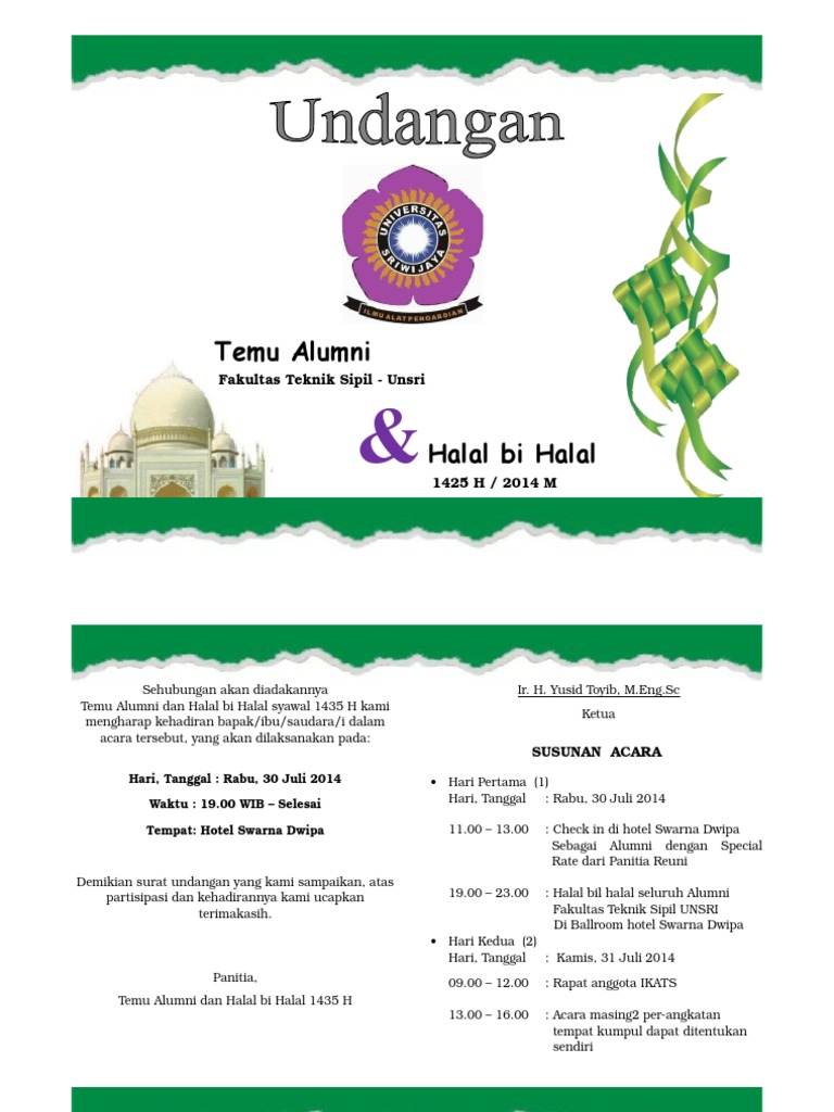 800+ Contoh Undangan Halal Bihalal Alumni HD Terbaru