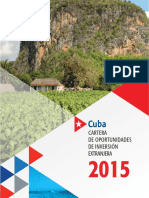 Cartera de Oportunidades de Inversión Extranjera - 2015