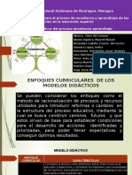 Grupo 4 ENFOQUES CURRICULARES DE LOS MODELOS DIDÁCTICOS