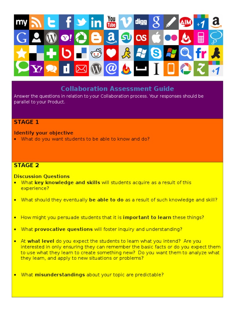 Collaboration Assessment Framework | PDF | Educational Assessment ...