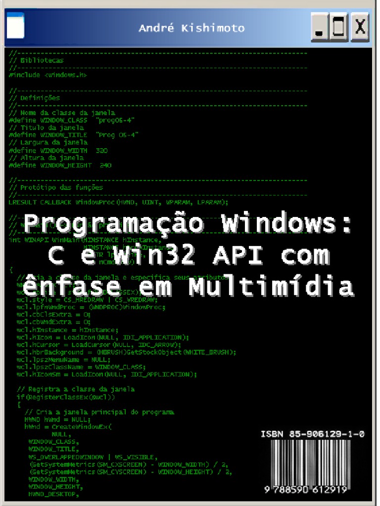 C e Win32 API | PDF | C (linguagem de programação) | Janela (informática)