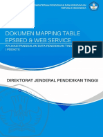 Mapping Webservice Vs EPSBED DIKTI