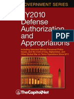 FY2010 Defense Authorization and Appropriations: Including Selected Military Personnel Policy Issues, and The Cost of Iraq, Afghanistan, and Other Global War on Terror Operations Since 9/11 (Government Series)