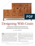 Designing With Grain: English-Walnut Sideboard Demonstrates How Grain Patterns Can Take A Piece To The Next Level