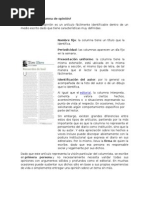 Qué es una columna de opinión