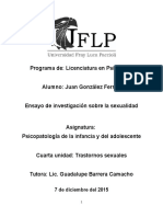 Ensayo de Investigación Sobre La Sexualidad