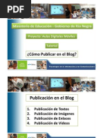 Download Tutorial Cmo publicar en el Blog by educacionrionegro SN30256369 doc pdf