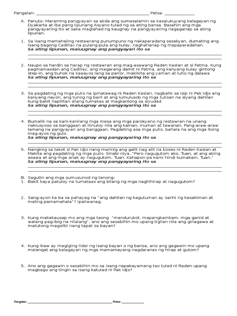 Activity 2 3 Summer 2015 Grade 9