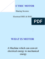 Electric Motor: Sharing Session Electrical BRE & BME