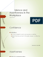 confidence and assertiveness in the workplace