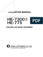 HE-7300ii HE-775 Operation Manual