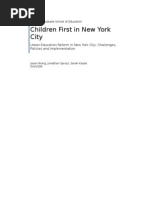 Download New York City School Reform 2002 to 2008 Presentation Paper by Jason Wong SN3025863 doc pdf