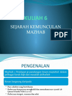 05 Sejarah Kemunculan Mazhab