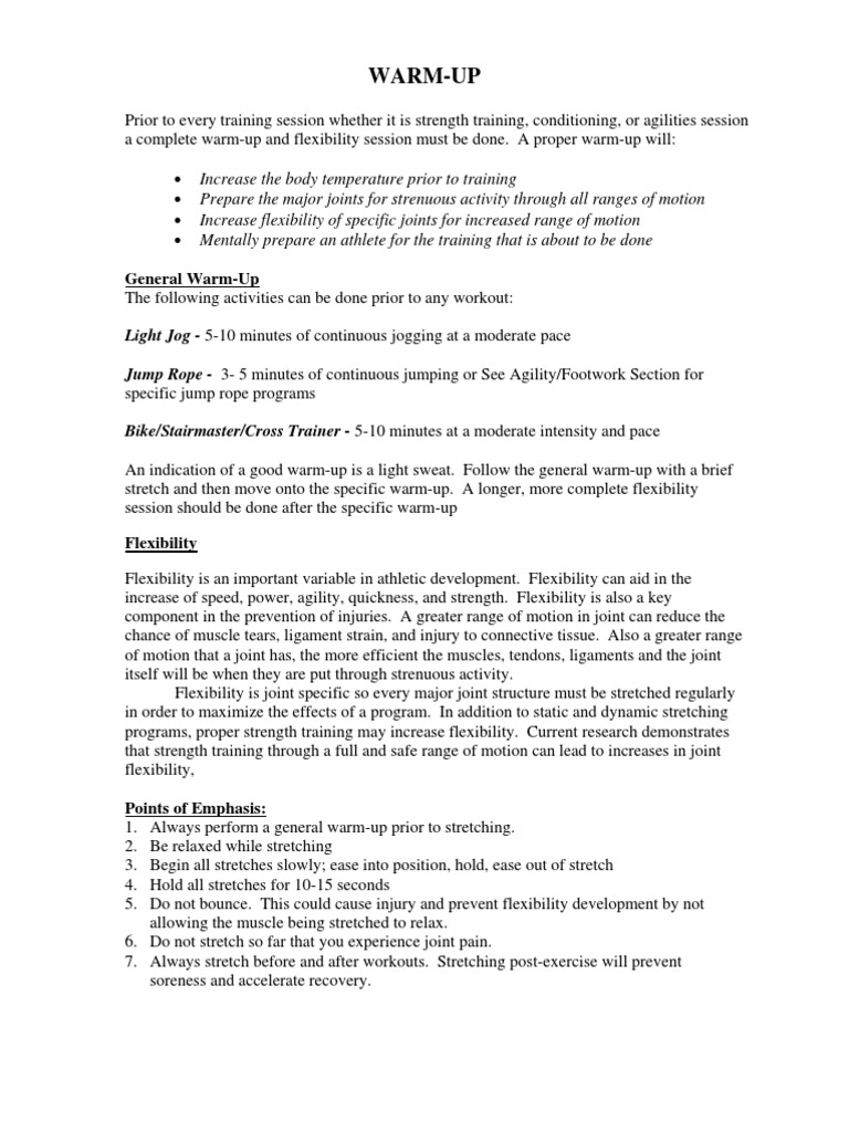 Florida Strength &amp; Training Program Flexibility (Anatomy