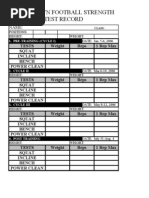 Off Season Strength and Conditioning Program - Line